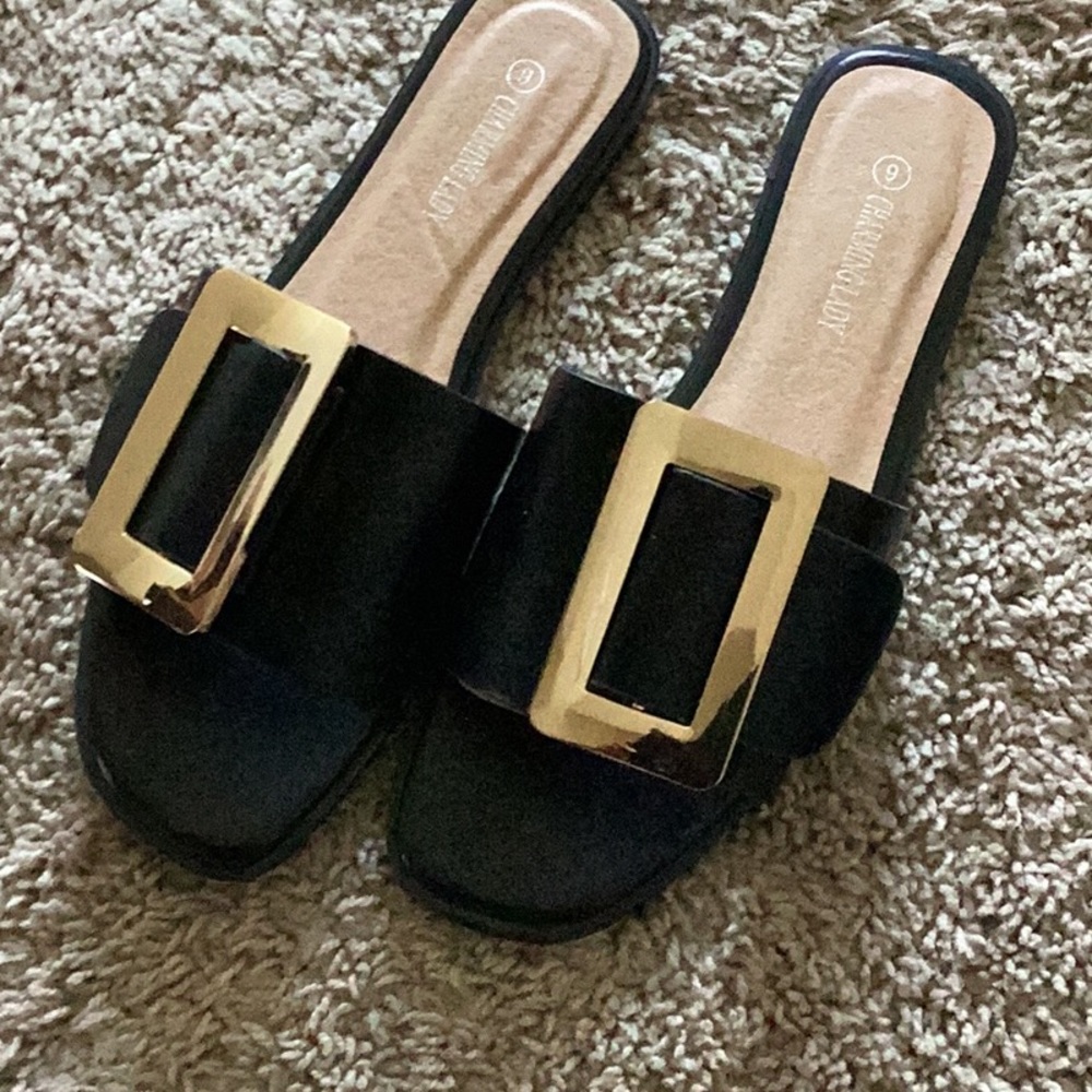 Charming Lady Black Slides - image 1